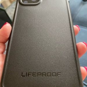 Black Lifeproof 11 Pro Max FRE  iPhone case